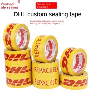 DHL personnalisé ceinture d'étanchéité BOPP simple face Carton ruban acrylique adhésif avertissement Logo 4.8 emballage personnalisé couleur TapeTape jupe - Product Image 3