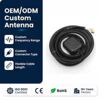 Antena GPS 4G LTE para Rastreo Vehicular, Antena GNSS Activa de Alta Ganancia de 28dBi con Conector Roscado, Compatible con Personalización OEM