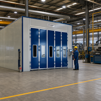 Cabine de peinture industrielle complète avec ventilateur et filtre