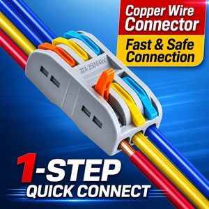 ตัวเชื่อมต่อสายไฟแบบคันโยก 3 ทาง ยี่ห้อ Taihec สำหรับสายไฟขนาด 24-12 AWG พร้อมช่องรับสายแบบมองเห็นได้ สำหรับการเดินสายไฟในเครื่องใช้ไฟฟ้า <span class=keywords><strong>WAGO</strong></span> - Product Image 6