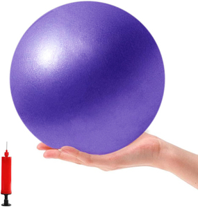 Anti-Explosion PVC Mini Gym <b>Ball</b> 23-25cm Soft Pilates Exercise <b>Ball</b> Inflatable Straw Full Body Training Fitness Yoga <b>Massage</b> - Product Image 1