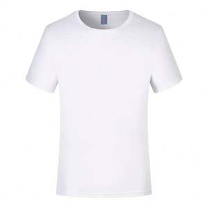 Ventes en gros de t-shirts de sport en tricot uni personnalisés, 100% polyester, manches courtes, séchage rapide, pour enfants et hommes, pour la salle de sport - Product Image 2