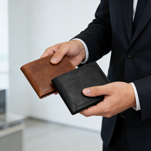 <span class=keywords><strong>Portafogli</strong></span> da Uomo Bifold <span class=keywords><strong>di</strong></span> Lusso Firmati in Vera Pelle Bovina con Logo Personalizzato all'Ingrosso, Design Sottile e Minimalista con Blocco RFID - Product Image 3