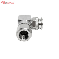Connecteur à sertir TNC mâle à angle droit pour câble coaxial LMR400 50 Ohm, prise coaxiale RF TNC 90 degrés, stock direct usine