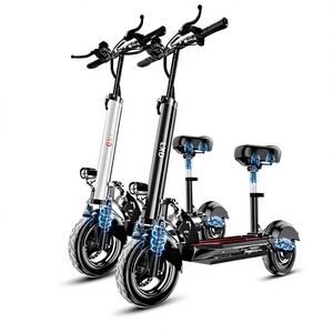 Trottinette Pliante Adulte 48V avec Siège, Petite Trottinette Électrique 18 km/h, Autonomie Supérieure à 35 km, Conception Pliable Compacte pour un Transport Facile - Product Image 1