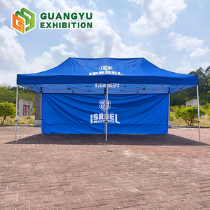 Carpa Resistente de 26 kg, Estructura Hexagonal de Aleación de <span class=keywords><strong>Aluminio</strong></span> y Acero de 50 mm, Carpa Automática Plegable de 10*20 pies, Personalizable con Logotipo - Product Image 2