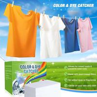 Feuilles de lavage écologiques, antibactériennes, sans produits chimiques, super absorbantes, en nid d'abeille, colorées, pour machines à laver mixtes