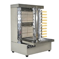 Machine à kebab rotative automatique au gaz GPL, état neuf, pour shawarma, poulet et kebab de dinde