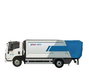쓰레기 압축기 트럭 디젤 연료 쓰레기 압축기 트럭, 쓰레기통 청소 트럭, 쓰레기