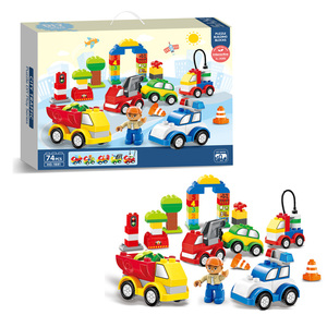 City traffic vehicles DIY connection <span class=keywords><strong>block</strong></span> set bricks plastic toys car for sale wholesale - Product Image 2