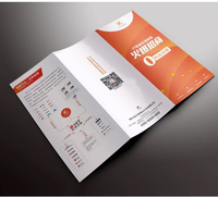 Personnalisé pas cher feuille d'or mat brillant Film papier d'affaires A4 A3 A5 A6 Menu Flyers livret impression Brochures Service à bas prix
