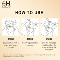 Sérum de repousse des cheveux Vente d'usine OEM Roll-On Anti perte de cheveux Sérum d'huile de croissance des cheveux organique pour le cuir chevelu