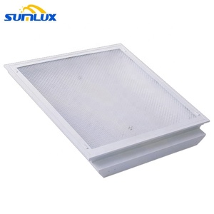 85 ~ 265V T5 T8 Trần lưới Bảng điều khiển ánh sáng 60x60 600x600mm 3 bóng đèn 9W <span class=keywords><strong>18W</strong></span> 40W T8 lưới tản nhiệt troffer Bảng điều khiển ánh sáng với lăng trụ khuếch tán - Product Image 3