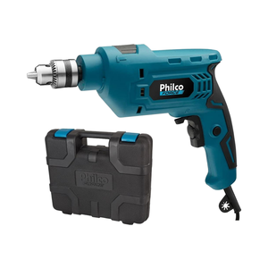 Trapano a percussione con cavo Philco 127V Pfu01M, motore brushless, mandrino autoserrante, diametro massimo di foratura 180mm, 4800 RPM, Blu/Nero/Grigio - Product Image 1