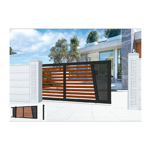 Portes d'entrée en aluminium personnalisées de haute qualité Porte coulissante d'allée automatique pour jardin - Product Image 1