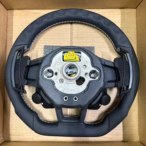 Volante de Cuero para Volkswagen VW <span class=keywords><strong>Golf</strong></span> 5 <span class=keywords><strong>Golf</strong></span> 6 <span class=keywords><strong>Golf</strong></span> 7 7.5 MK6 MK7 <span class=keywords><strong>R</strong></span> GTI GTE <span class=keywords><strong>GTD</strong></span> <span class=keywords><strong>R</strong></span> <span class=keywords><strong>Line</strong></span> Tiguan Passat Jetta Polo Scirocco - Product Image 3