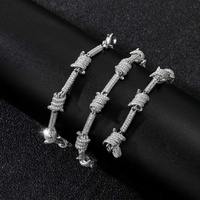 Hip Hop Ice Out Fil Chaîne Personnalité Cubain Lien Chaîne Avant Et Arrière Plein Zircon Bijoux Collier Pour Hommes Et Femmes