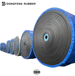 Kum ve çakıl kauçuk konveyörler için alev geciktirici yüksek mukavemetli madencilik sanayi çelik kordon konveyör bandı - Product Image 2