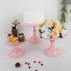 Soportes para Pasteles al por Mayor para Bodas, Artículos Festivos y para Fiestas, Soporte de Exhibición de Postres con Colores Combinados para Presentación de Pasteles - Product Image 1