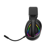 Casque de jeu sans fil Honcam 7.1 Virtual Surround 2.4G BT avec micro pour PS5 PC Switch