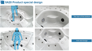 Blissful Whirlpool Sanctuary Cozy Home Wellness Bañera de hidromasaje de lujo de calidad para 5 personas al aire libre - Product Image 6