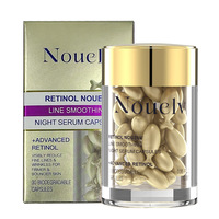 Sérum au rétinol en flacon de 30 pilules, marque privée OEM, anti-âge, anti-rides, lissant, raffermissant pour le soin de la peau du visage
