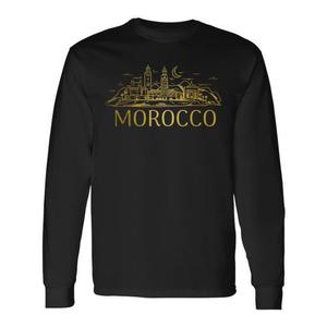 T-shirt promozionale vintage a maniche lunghe con stampa Marrakech Moroccan Pride - Product Image 1