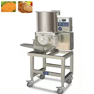 Hamburger Patty polpette di carne che formano macchina Patty Warmer linea di produzione automatica di pepite di pollo macchina per fare hamburger