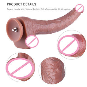 Hismith Ultra-Lange Siliconen <span class=keywords><strong>Dildo</strong></span> 15.6 "12.6" Invoegbare Lengte <span class=keywords><strong>Dong</strong></span> Max Breedte 2.3 "Met Kliclok Systeem, L-Verbazingwekkende Serie - Product Image 4