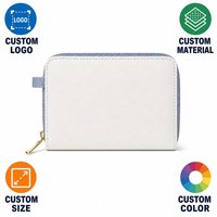 Dompet Kulit PU Premium untuk Wanita, Dompet Mewah dengan Ritsleting, Kapasitas Besar, Clutch Wanita, Grosir, Logo Custom