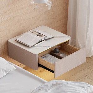 <span class=keywords><strong>Comodino</strong></span> minimalista a parete con caricatore Wireless per camera da letto salvaspazio per mobili per la casa - Product Image 4