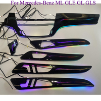 Kit de Mise à Jour d'Éclairage d'Ambiance LED pour Voiture, Garniture de Porte Automatique Lampe d'Atmosphère pour Mercedes-Benz ML GLE GL GLS W166 X166 2012-2019