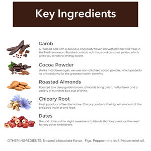 OEM Café sin cafeína Alternativa Cacao sin ácido Carob Energy Boost <span class=keywords><strong>Chocolate</strong></span> Peppermint - Product Image 3