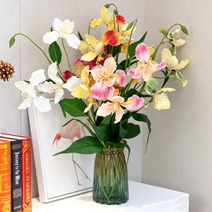 Fleurs d'<span class=keywords><strong>iris</strong></span> artificielles au toucher réel, longues tiges en PU, bouquet réaliste, parfait pour la décoration de la maison, les mariages, les bureaux, les fêtes, la photographie - Product Image 1