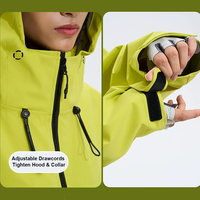 Veste imperméable à capuche pour homme et femme, entièrement thermosoudée, coupe ample, idéale pour la randonnée en extérieur toutes saisons, qualité supérieure