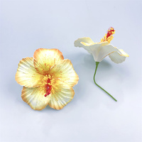Hawaïen Real Touch DIY 11cm Grand choix d'oreille de fleur d'hibiscus en mousse Eva artificielle pour les fêtes