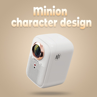 Mini projecteur portable WJ.V8 Pro, 250 ANSI, 1080P natif, Android 9.0, haut-parleur intégré pour cinéma maison et petites réunions de bureau