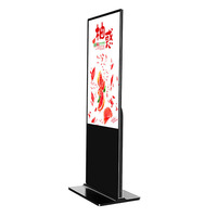 Pantalla LCD de 65 Pulgadas con Soporte de Pie, Control Remoto Wi-Fi, RAM de 2GB, Señalización Digital para Tiendas