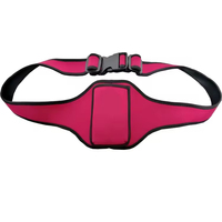 Ceinture de microphone réglable en néoprène, pochette de sport, sac banane pour entraînement physique, ceinture de microphone, haut-parleurs de fitness
