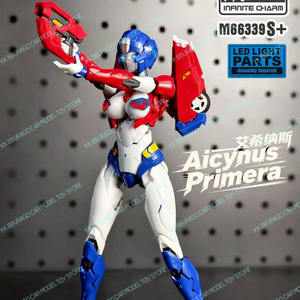 Figuras de Acción Originales Transforma de PVC, Aicynus Primera <span class=keywords><strong>Arcee</strong></span>, Mecha Encantadora Rojo Azul OP M66339S, Juguetes de Modelos para Armar - Product Image 2