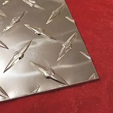 Placa de aluminio de panel de rodadura de diamante en relieve a cuadros personalizada