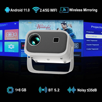 Proyektor Mini portabel 4K Full Hd, proyeksi Tv pintar Android Home Theater, proyektor Video Game luar ruangan