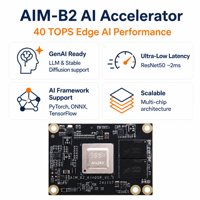 Accélérateur IA Geniatech 40 TOPS avec connecteur carte-à-carte, prise en charge multi-puces pour solutions IA évolutives, carte de développement IA