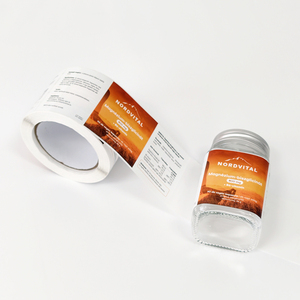 Personalized Printed food safe waterproof vinyl roll label for <b>kitchen</b> plastic glass food storage jar container packaging - Product Image 5