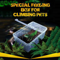 Terrarium Moderne en Plastique Alimentaire pour Reptiles, Boîte d'Élevage pour Grenouilles Cornées, Coléoptères, Insectes – Cage Habitat Durable et Facile à Nettoyer