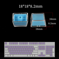 Transparent Double Layer Keycaps 100 PCS