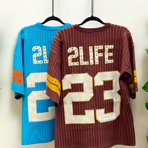 Clothing Manufacturers Custom logo Designs Knitted <b>Jumper</b> Sweater Shirts Custom Kint Football Knitted Jersey - Product Image 3