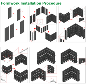 Thiết kế công nghiệp phong cách xây dựng ván khuôn nhựa để xây dựng ván khuôn vật liệu PP - Product Image 4