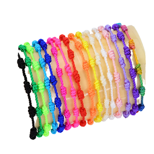 Hot Selling 10 Knotted Strings Catholic Prayer Rosary <b>Bracelet</b> Woven Cross with <b>Ball</b> Shape Religious Gifts - Product Image 2