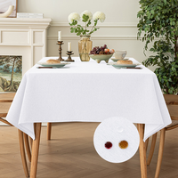 Nappe rectangulaire imperméable aspect lin vert sauge, résistante à la poussière, pour mariages, banquets et événements (vente en gros)